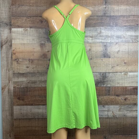 Athleta Shorebreak Racerback Swim Dress Lime Green Size Large - Picture 3 of 9